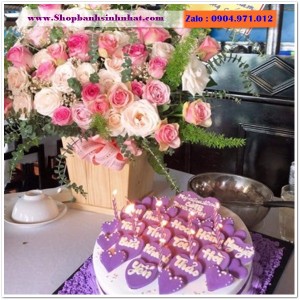 Combo Bánh Kem & Hoa Tươi - MM86
